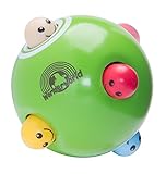 Wonderworld Hide 'N Seek Peek-A-Boo Ball Green Interactive Wooden Baby Toy - Small For Little Finger
