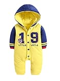 (チェリーレッド) CherryRed ベビー＆キッズ用 ファション カバーオール ロンパース 着ぐるみ キッズコスチューム 子供 男の子 女の子 出産 祝い パジャマ 防寒着 スウェット イエロー