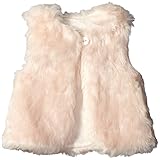 Jessica Simpson Baby Girls' Faux Fur Vest Pink 18 Months [並行輸入品]