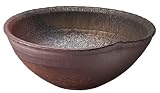 三栄水栓 【信楽焼】 手洗器 利楽 茜(あかね)