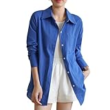 [WJDLVKBP] ワイシャツ ブラウス レディース リネンブラウス 綿麻 麻混 リネン混 着痩せ 長袖 フォーマル オフィス 通勤 OL 通学 きれいめ カジュアル 通気 春 夏 秋