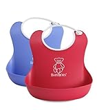 BABYBJORN Soft Bib 2 Pack - Red/Blue by BABYBJORN [並行輸入品]
