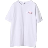 [フィラ] Tシャツ 半袖 ロゴ刺繍 筆記体 シンプル fh8026 ＃