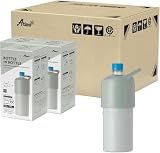 アトラス ペットボトルホルダー 水筒 12個セット 保冷 ペットボトルクーラー 600ml 700ml 真空断熱 アイスグリーン 大容量 ハンドル 取っ手付き ボトルインボトル ABIB-LIG12P