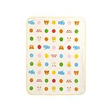 [ミキハウス] MIKIHOUSE 【ミキハウス(ベビー)】 ドット＆どうぶつ柄コットンブランケット 46-8223-843 アイボリー