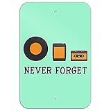 決して忘れない音楽レコード8トラックカセットビニールホームビジネスオフィスSign 6" x 9" SIGN.9X6.Z001020_8