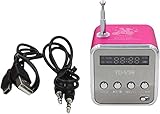デジタルFMラジオ, ポータブルワイヤレスラジオ, デジタルMP3プレーヤー、LCDディスプレイ、3.5mmインターフェースと互換性、2インチ四方、600mAhバッテリー