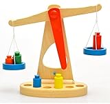 Greencherry　木製 天秤 はかり 知育パズル 雑貨 おもちゃ キッズ 知育玩具 数のお勉強 足し算 引き算教材　早期教育玩具