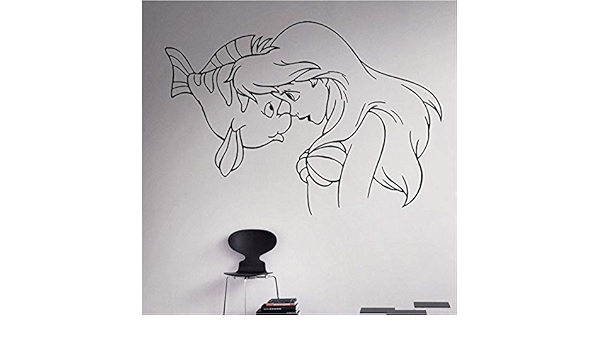 Amazon アートポスター 壁紙 コミックアートプリンセスリトルマーメイドアリエルデカール家の装飾廊下リビングルームルームリムーバブルウォールステッカー42 61センチ ウォールステッカー オンライン通販