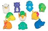 munchkin　バススクイーズ10pcセット　湖の生き物　マンチキン7076【カメ　魚　お風呂　おもちゃ　バストイ　ベビー　赤ちゃん】【即日・翌日発送】