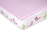 CoCaLo Mix & Match Candy Stripe Fitted Sheet, Audrey by Cocalo