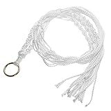 Demiawaking プラントハンガー 鉢植え用 プラントハンキング プランター マクラメ 麻縄 インテリア 120cm ホワイト