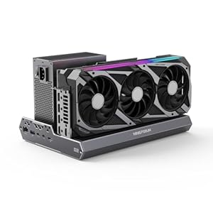 MINISFORUM MINISFORUM DEG2 外付けGPU ドッキングステーション Oculink Thunderbolt 5対応 2.5GbE USB3.2 M.2