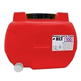 スイコー ホームローリータンク100 100L レッド バルブ付