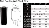 M＆G Duravent 6dvl-24 6 " x 24 " Double DVL Streetストーブパイプ