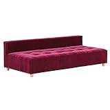 arne ベンチソファ ベンチ イス 背もたれ コーナーソファー ローソファー Baggy DX-armless 3×7 モケット パープルピンク