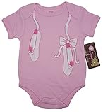 Mon Cheri Baby The Ballerina Funny Baby Girl Boyユニセックス幼児面白いドレスUpボディスーツ。 6-9 ピンク 4328090092