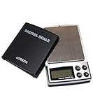 JOBSON プロ仕様 デジタル スケール / キッチンスケール 0.01g 単位 200g まで 精密 計量秤 電子 計量器 はかり キッチン 料理 電池残量 確認 機能 搭載 高耐マット 仕上げ 