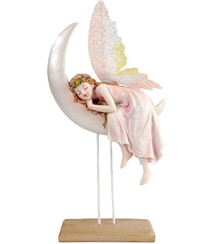 Amazon.co.jp: 妖精の女の像樹脂工芸天使の置物彫刻パティオの装飾