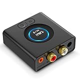 1Mii Bluetooth レシーバー オーディオレシーバー ブルートゥース 受信機 RCA AUX 5.1 スピーカー サウンドバー 車 携帯電話 タブレット PC ステレオ ワイヤレス受信 ミニ バッテリー内蔵 dac ブルーツース ML200