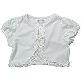 《初夏盛夏対応》(日本製) Pample Mousse(パンプルムース) ダイヤ柄針抜き天竺半袖ボレロ 95cm /OW NO.DP-72204