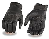 メンズMotorcycle Biker Gel手のひら保護BLKグローブ手首ストラップRegular ) 5XL MG7501