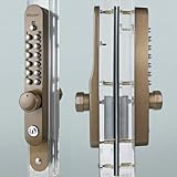 長沢製作所【K887TM】キーレックス８００番 Ｋ８８７ＴＭ 引違い戸自動施錠錠（鍵付き） AB(アンバー)塗装 防犯