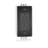 Leviton GFNT1-DIN 15A-125V Extra-Heavy Duty Industrial Grade DIN-Rail Duplex Non-TR Self-Test GFCI R