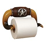 Longhorn Toilet Paper Holder by Black Forest Decor