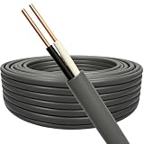 VVRケーブル 1.6mm-2芯 丸形 灰色 1ｍ単位切り売り 600Vビニル絶縁ビニルシースケーブル 屋内配線 VVR電線 1.6㎟ 2C VVR 電線 ケーブル 1.6sq-2c