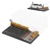 Neueins 1/64 駐車場シーンディスプレイケース ミニモデルカー収納ボックス 駐車場モデル ショールーム 車・トラックプラモデルケース コレクションケース ミニチュア 撮影