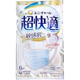 超快適マスク 敏感肌ごこち かぜ・花粉用 ふつうサイズ ホワイト 6枚入
