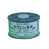 墨運堂 モツレン水糸リール巻 グリーン 太0.8mm×270m 1箱10巻価格 30228