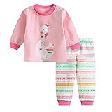 BOBORA ファッションベビー服　可愛い白鳥プリントシャツ　ピンクストライプパンツ　肌着２点セット　男女用　春秋用　綿　（７３－１００、４－３１月）