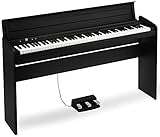 KORG コルグ 電子ピアノ LP180 88鍵 ブラック 黒 譜面立てとペダルが付属