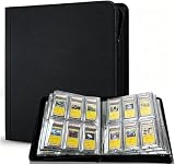 カードファイル 【PSAローダー対応】 PSA 収納ケース トレカ バインダー PU レザー 防水・耐磨耗性 6ポケット 60枚のPSAローダー収納 大容量 カードアルバム シールファイル トレーディングカードケース (黒, PSA 6ポケット 60 枚収納)