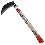 千吉 かま 両刃厚鎌 刃長165mm 草刈り鎌 枝払い用 鋼付 両刃 奥行3×高さ42.5×幅17.5cm