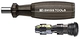 PB Swiss Tools Insider 1 - Universal 1/4" bit holder with 10 PrecisionBits in the handle - Black [並行