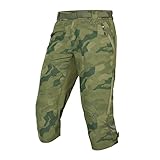 Endura メンズ Hummvee 3/4 ショート II ライナー付き, トーナルオリーブ。, Small