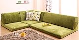 フロアコーナーソファ【reffy】リフィ《日本製》 (グリーン)