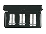 KTC ( 京都機械工具 ) インパクトレンチ用アルミホイール化粧ナットソケット・セット【12.7sq】 (ABP4-17ALP, 19ALP, 21ALP) 3コセット ATBP403AL