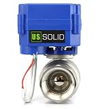 米国ソリッド電動ボールバルブ、2ワイヤ逆極性モデル 1 Inch グレー USS-MSV00006