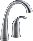 Delta Faucet 1980-AR-DST Pilar Single Handle Bar/Prep Faucet, Arctic Stainless [並行輸入品]