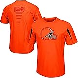 Cleveland Brownsマジェスティックビッグロゴ合成オレンジシャツメンズBig & Tallサイズ 2XT