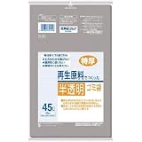 日本サニパック:サニパック V-45再生原料でつくった半透明ゴミ袋45L V-45-GY 型式:V-45-GY（1セット:10枚入）