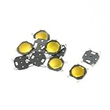 uxcell タクトスイッチ　モーメンタリ触覚タクトプッシュボタンスイッチ　SMT SMD瞬間型　DC 12V 0.2A　5x5x1mm　6個入り