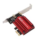AX210 PCIE WiFi カード、5374Mbps 2.4G 5.8G 6G 3 バンド BT ​​5.3 ワイヤレス WiFi 6 カード、デスクトップ PC 用 10 11