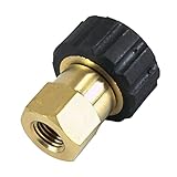 Fityle 高圧洗浄機用　クイック　コネクター　接続アダプター　真ちゅう　ツイスト　約22mm