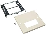 C2G/ Cables To Go 16207 Wiremold 4047 Double Gang Cover Single Rectangular Opening for Wiremold 4000