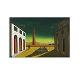 ジョルジョ・デ・キリコ 名画の数々ポスター 印刷 ウォールアート リビング ダイニングルーム ベッドルーム 壁飾り 壁の絵08x12inch(20x30cm)